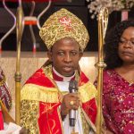 Archbishop Onyeledo (L) Bishop Diolu (C) and the Pastor, Mrs Diolu (R)